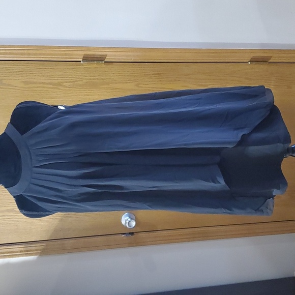 Whbm sleeveless nwt black sheer overlay dress - Picture 1 of 8